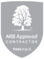 The tree management company are an arb approved contractor