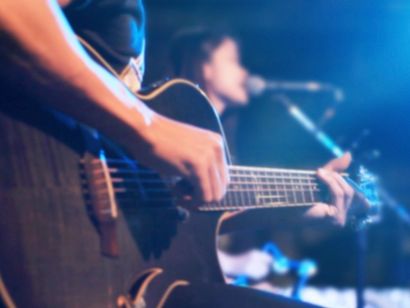 man guitar