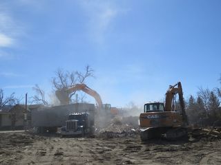 Picking up garbage - Demolition in Casper, WY Picking up garbage - Demolition in Casper, WY