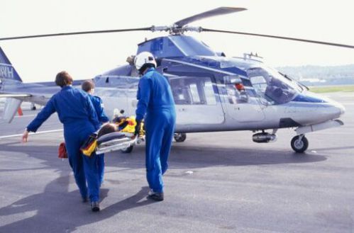 Patient on stretcher - CPR in Upland, CA