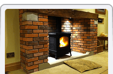 For experienced joiners in Bolton call 01204 325 967 Newly built brick fireplace