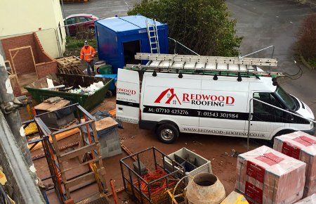 REDWOOD ROOFING van
