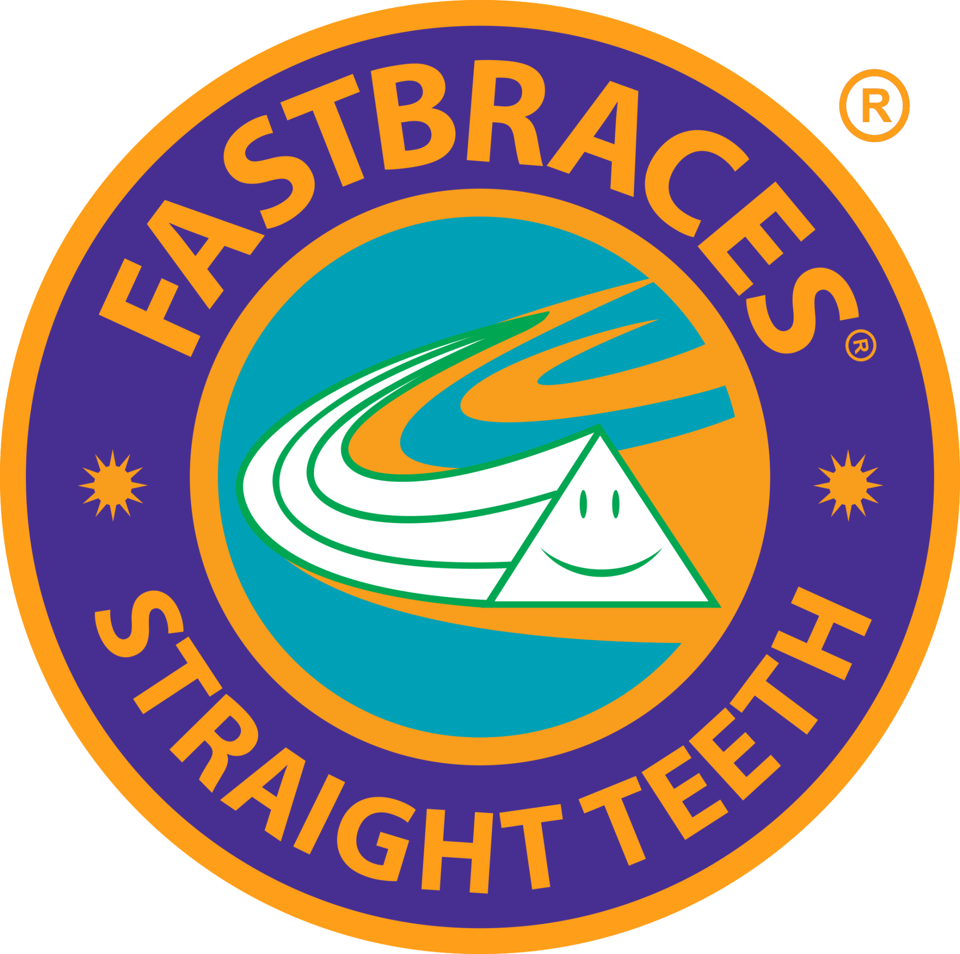 Fastbraces logo: a circular emblem with 