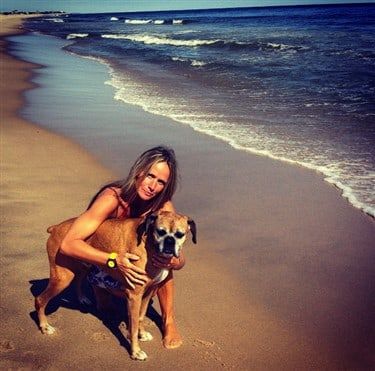 owner-and-boxer-dog
