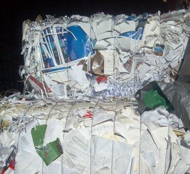 Office waste bales - recycling center in Pittsburgh, PA Office waste bales - recycling center in Pittsburgh, PA