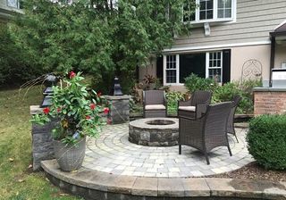 Patio Firepit—hardscape construction in Bergen County, NJ Patio Firepit—hardscape construction in Bergen County, NJ