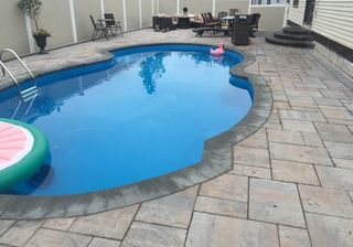 Pool—hardscape construction in Bergen County, NJ Pool—hardscape construction in Bergen County, NJ