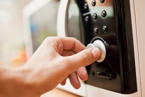 opening the microwave