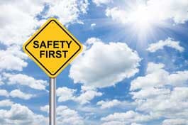 Safety First Sign - Industrial Hygiene in Tempe, AZ Safety First Sign - Industrial Hygiene in Tempe, AZ