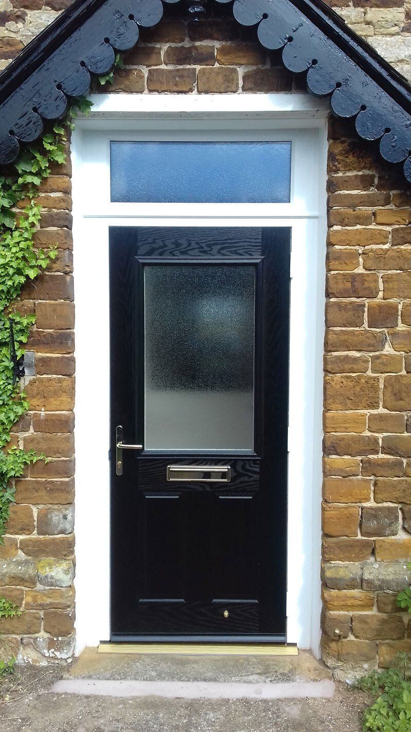 Black front door