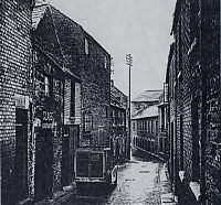 Old black and white photo of Bull Head Lane