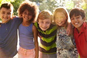 Happy Children Smiling — Child Care in Rock Island, IL Happy Children Smiling — Child Care in Rock Island, IL