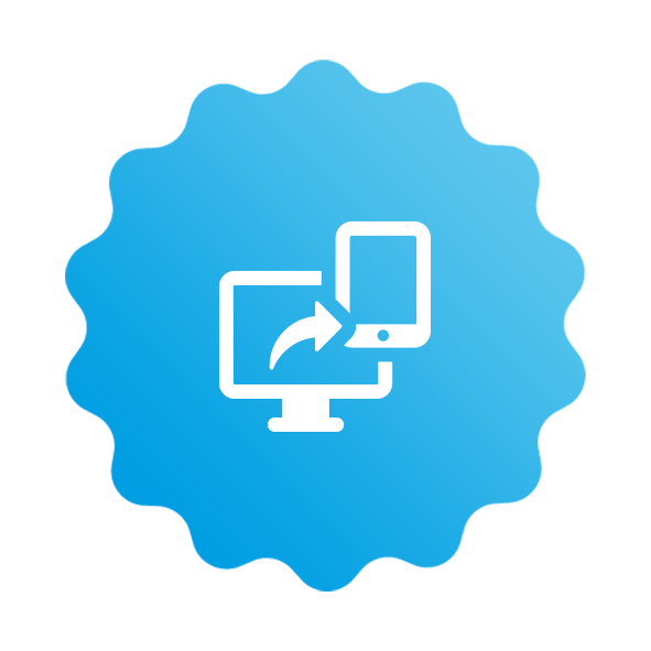 A computer and a cell phone are connected to each other.
