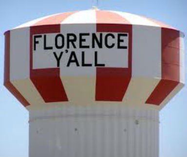 Florence Y'all water tower