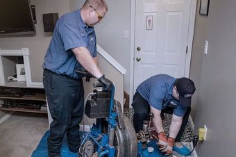 draining the floor