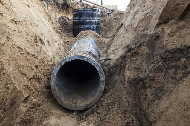 sewer line