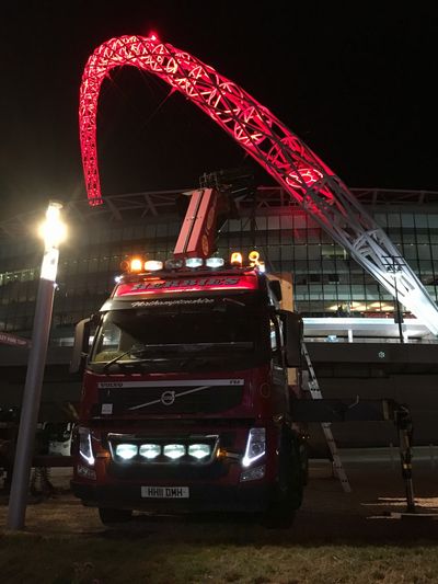 Haulage vehicle at the construction equipment