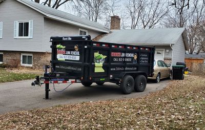 Dumpster Rental Truck — Minneapolis, MN — Eddie's Junk Removal Dumpster Rental Truck — Minneapolis, MN — Eddie's Junk Removal