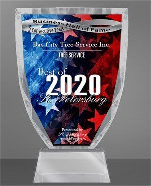Award for Bay City Tree Service Inc.,