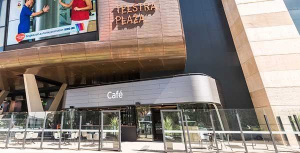 cafe with glass fencing