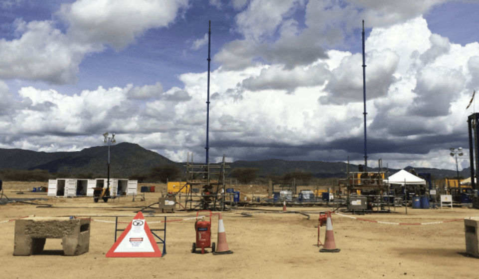 Dual-Well System performing Extended Well Tests (EWT) in northern Kenya, circa 2014.