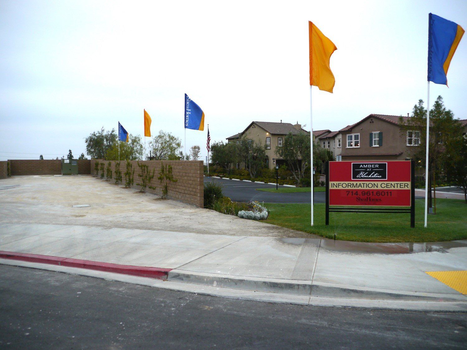 Enclosed hydraulic power unit with below ground cylinders in residential neighborhood, Orange County California, circa 2003