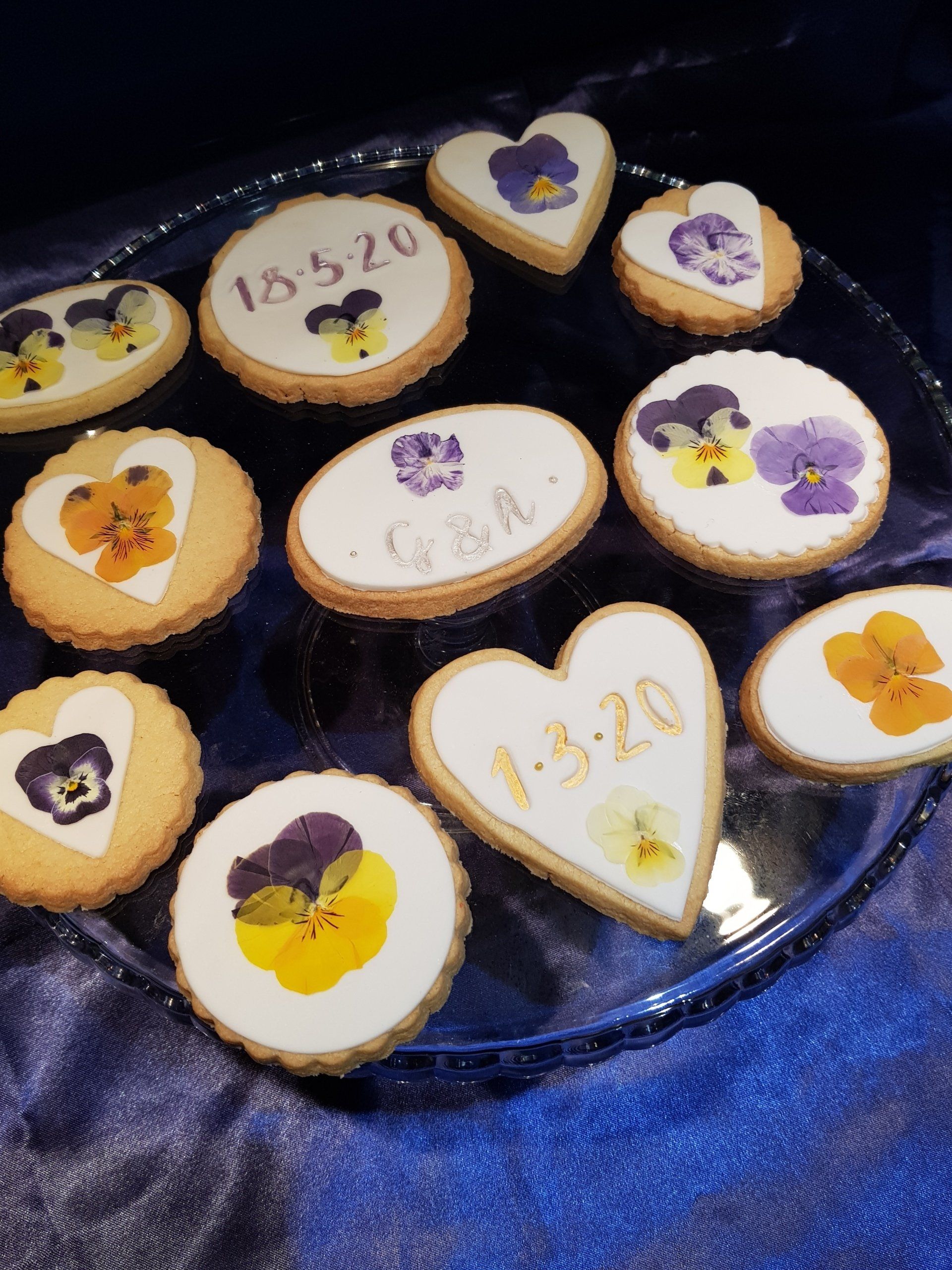 Press Flower Biscuits