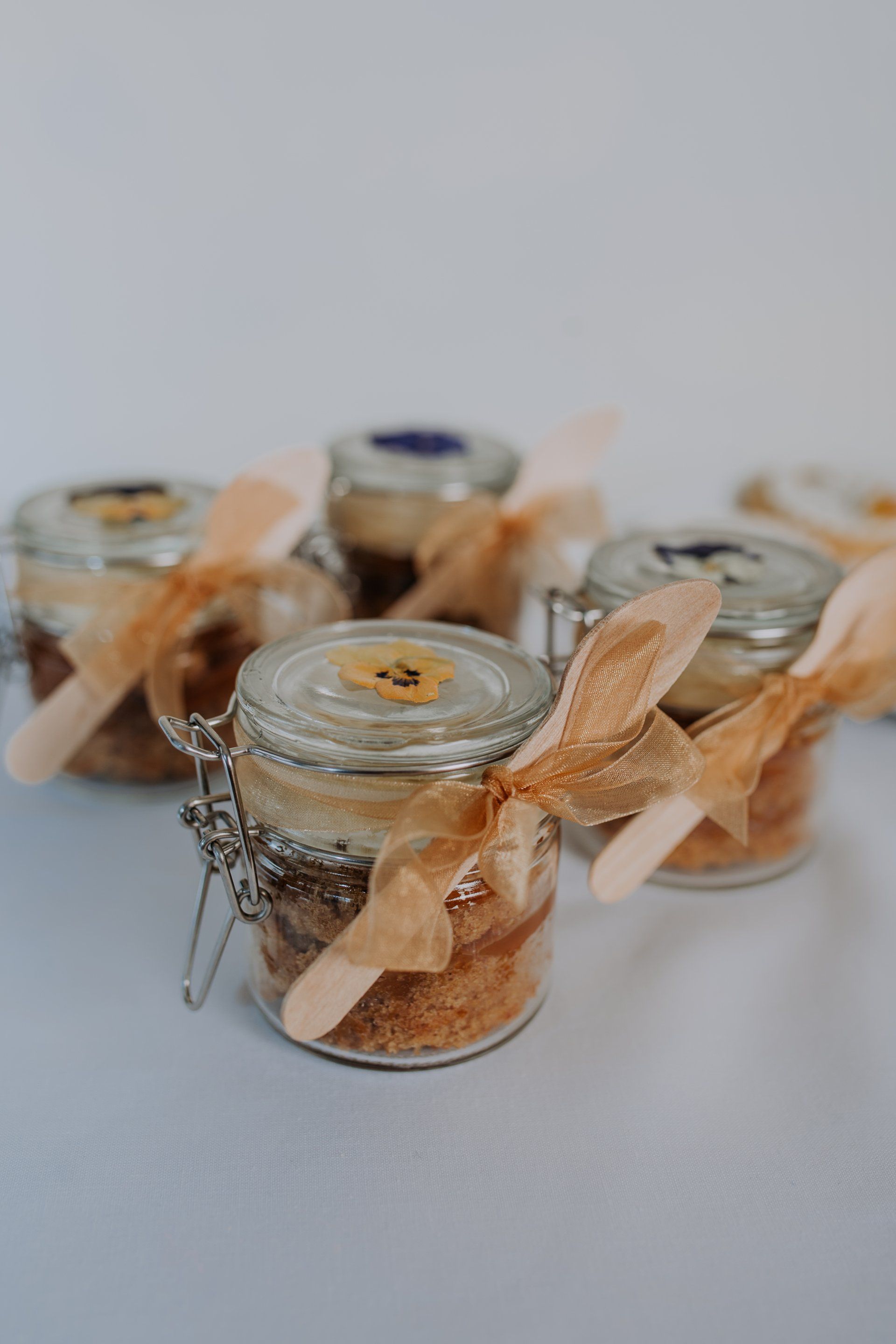 Salted Caramel Cake in a Jar