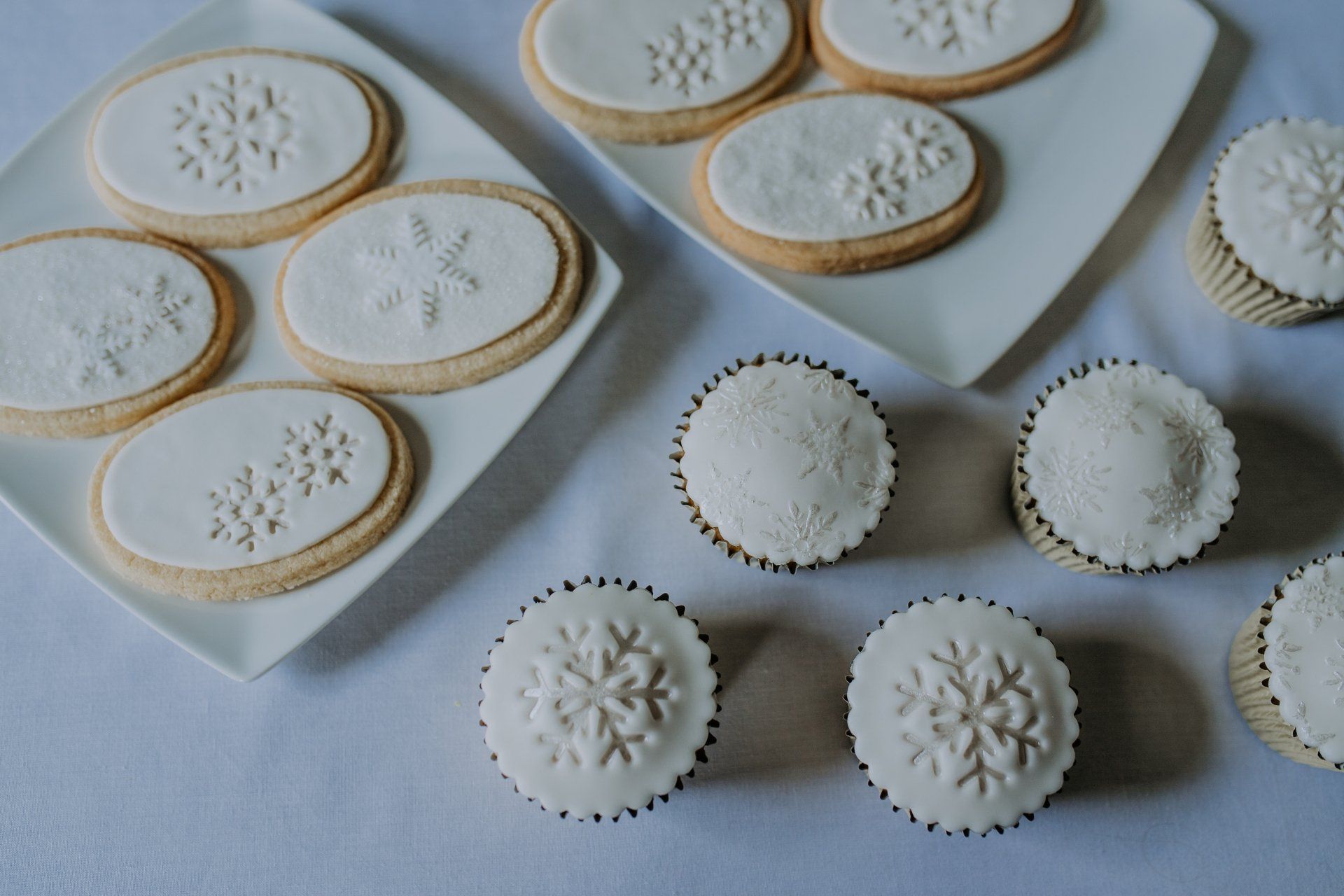 Snowflake Biscuits and Cupcakes