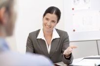 Accountant assisting client with tax preparations, tax consulting