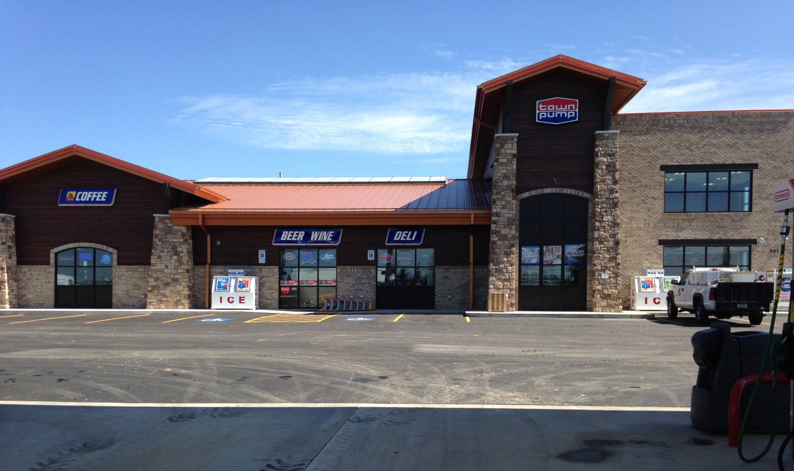 gas station