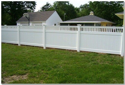View of White Vinyl Fence — Green, OH — Big John Fence Company