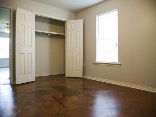 Bedroom with closet