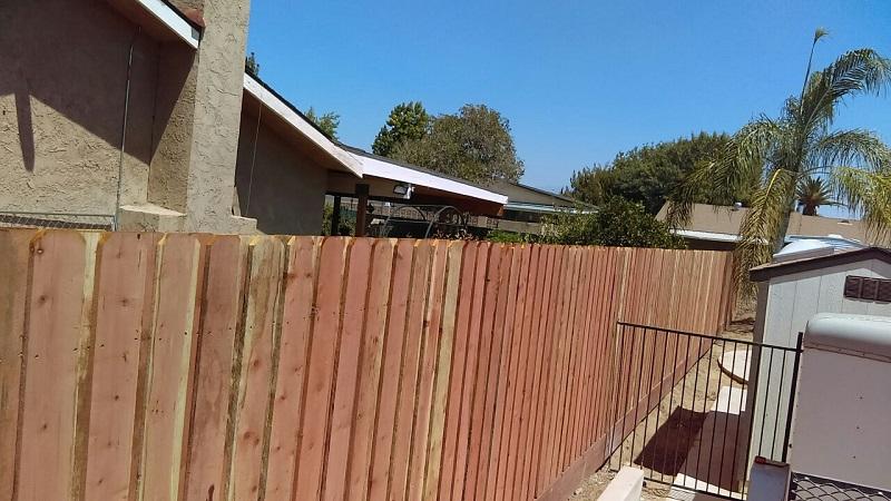 Top view of wood fences — Wood Fences in Bakersfield, CA