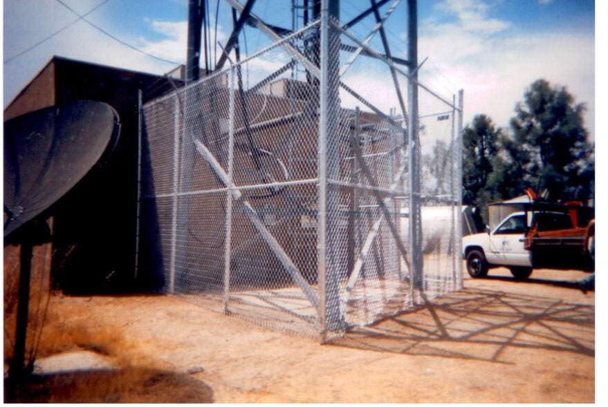 Chainlink fence in a satellite — Wood Fences in Bakersfield, CA