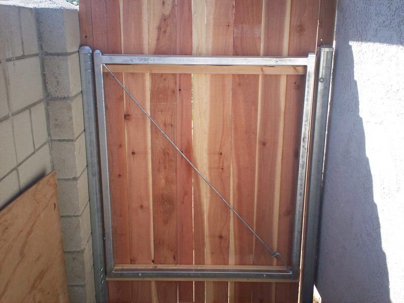 Wood fence gate — Wood Fences in Bakersfield, CA