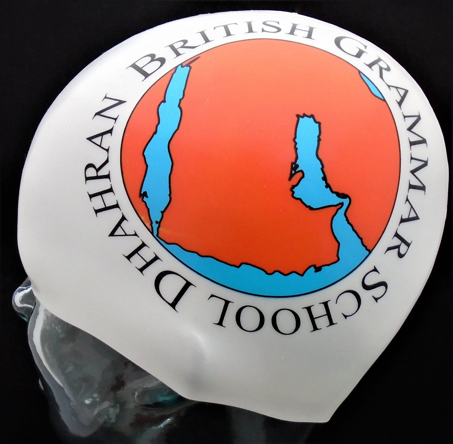 A swim cap for the british grammar school dhahran