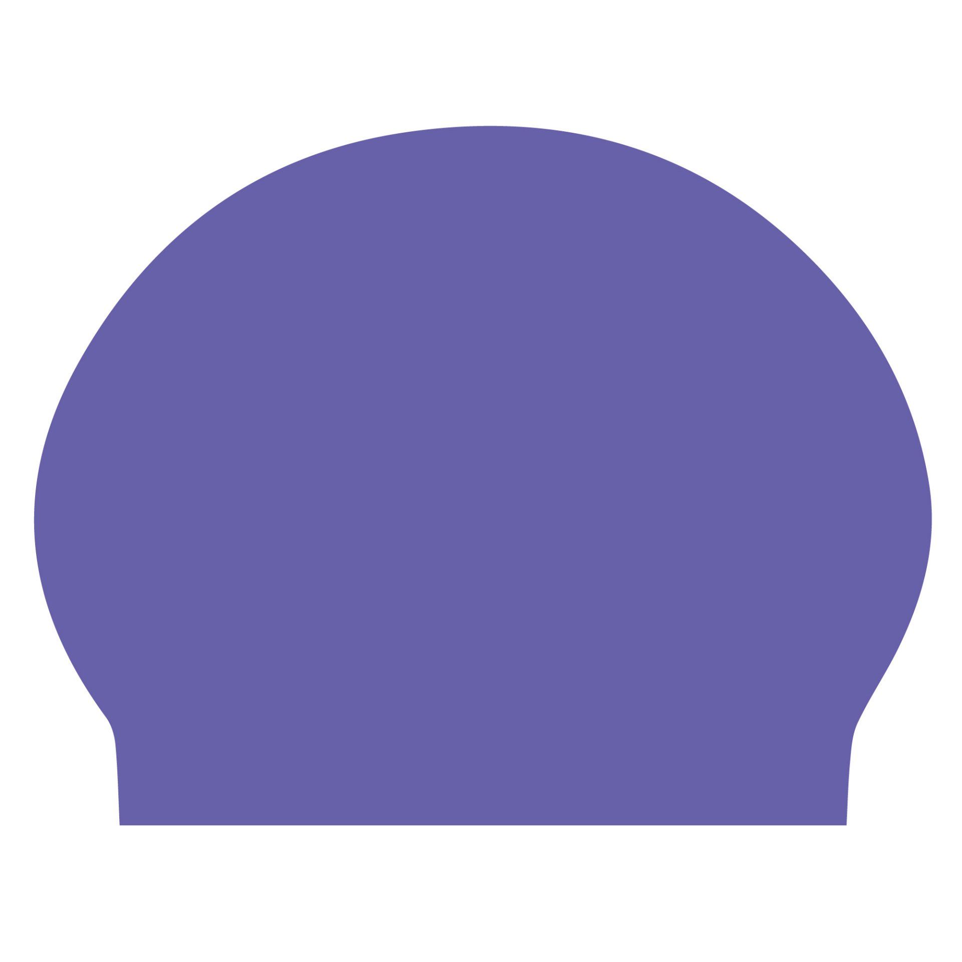 A purple swimming cap is shown on a white background.