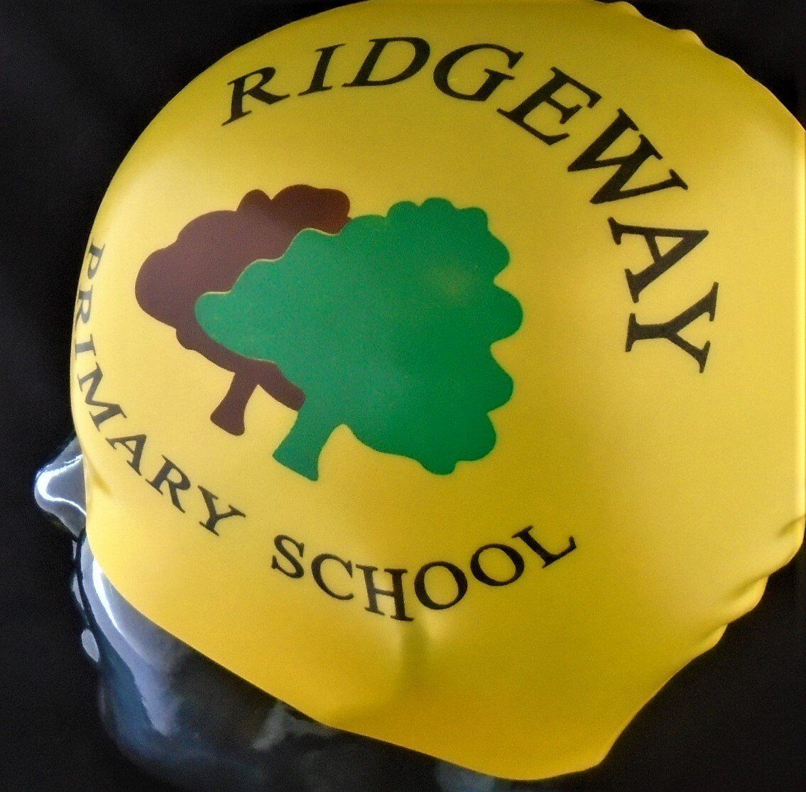 A yellow swim cap for ridgeway primary school