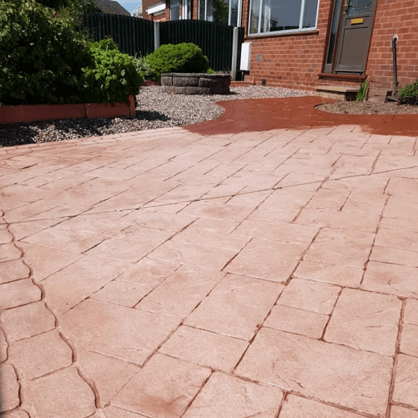 Clean paving driveway