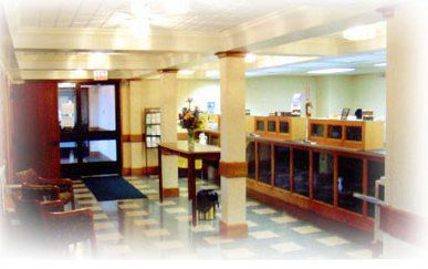 Siding Contractor — Northwest Savings Bank Lobby Side View in Haven, PA