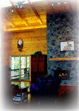 Bathroom Remodeling — Contemporary Custom Log Home With Maple Cabinet in Haven, PA
