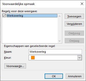 Voorwaardelijke opmaak Outlook