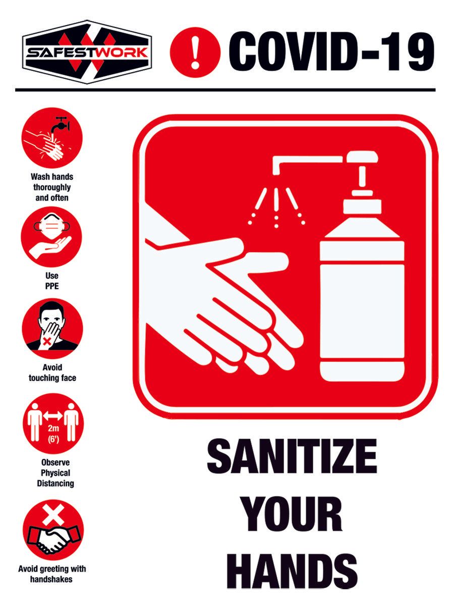 Sanitize your hands