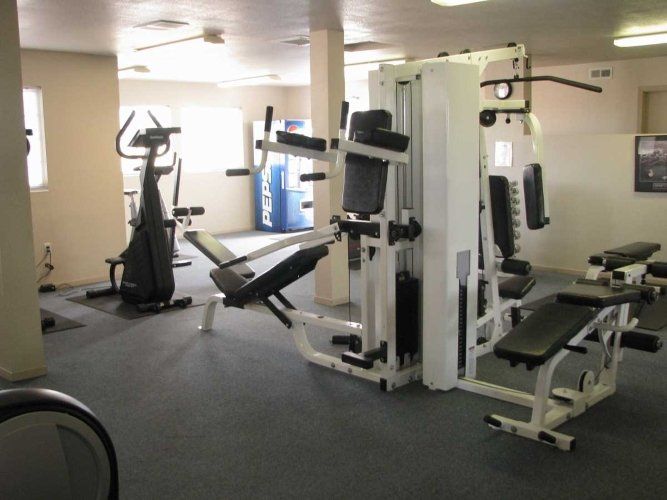 Interior view of fitness center