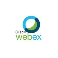 Cisco Webex logo with blue, green, and teal circular icon and wordmark on white background