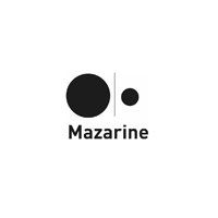 Mazarine logo with two black circles and the word “Mazarine” beneath them