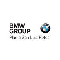 BMW Group logo with “Planta San Luis Potosí” text on a white background