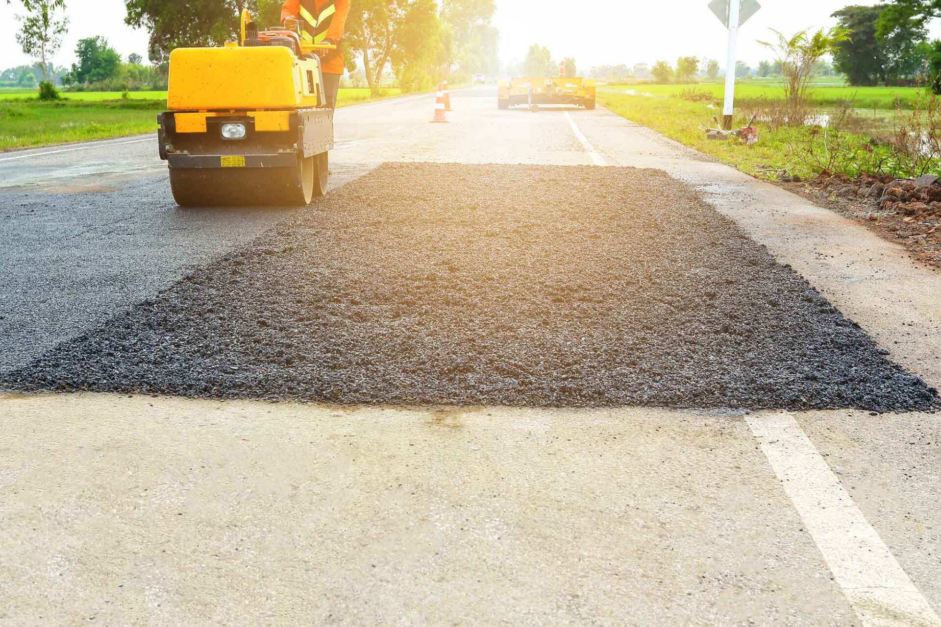 Road Roller — San Francisco Bay, CA — CalWest Paving Co.