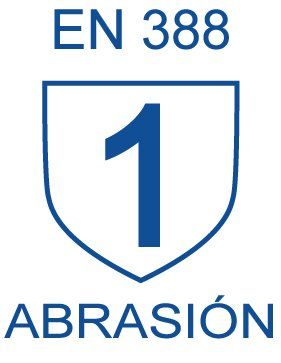 Un escudo azul y blanco con el número 1.